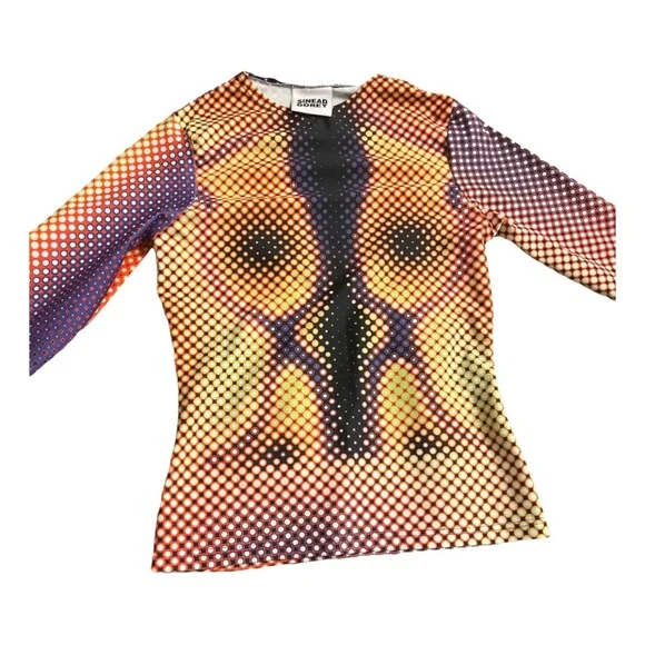 sinead gorey | Tops | Sinead Gorey Laser Cut Long Sleeve Top 